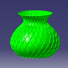 Vase Tasse Kunst Muster modern 3d print model - Mito3D