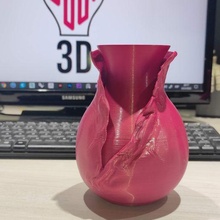 vaso arte dali enfeite flor 3d print model - Mito3D