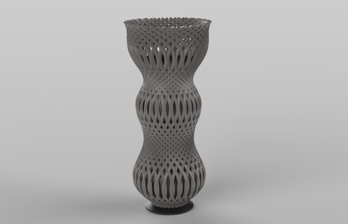 Vase Zuhause Haus 3d print model - Mito3D