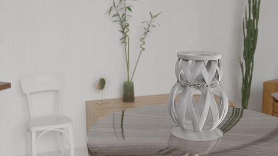 vaso arte highpoly stl 3d print model - Mito3D