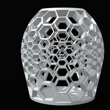 vase home mesh flower tumbler 3d print model - Mito3D