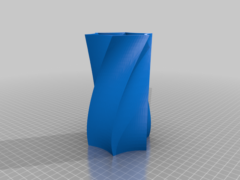 Vase Blume Spiral verdrehte Vasen Modus Kunst 3D print model - Mito3D
