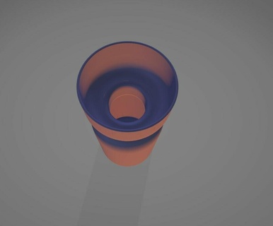 vase jar plant flower water home deco 3d print model - Mito3D