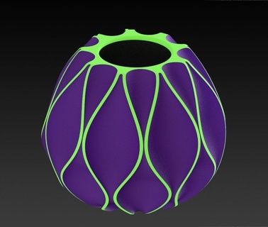 vase home plants spiral revolve art design table cool 3d print model - Mito3D