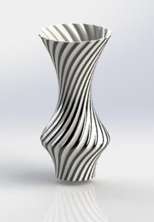 vase home plants spiral revolve art design table cool 3d print model - Mito3D
