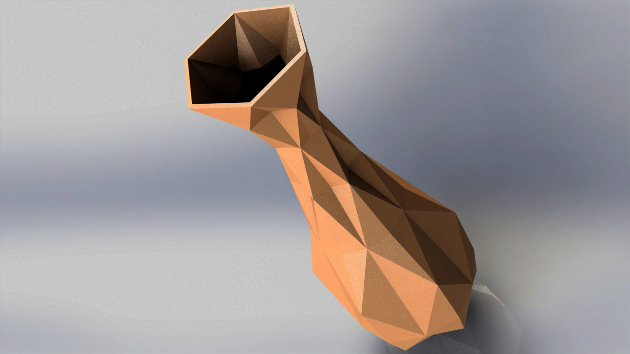 vase 3D print model - Mito3D