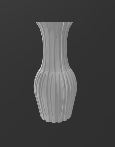 vaso fiori contenitore vasi schermo 3d print model - Mito3D