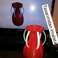 vase home jug pot flower flowerpot 3d print model - Mito3D