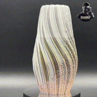 vase ''elegant'' special edition spiral art decoration decor homedecor design creative easy print flower modern simple plants desk free fuzzy elegant 3d print model - Mito3D