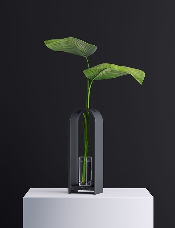 vase - arche collection Home plant glass home decor planter 3D print model - Mito3D