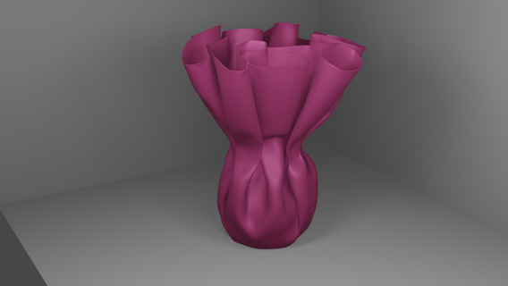 vase boule tissu Accueil maison fleur cadeau mères journée présent vacances décoration 3d print model - Mito3D