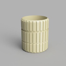 vase - complex shell home pot plant unique design 3d print model - Mito3D