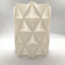 el jarrón de diamante casa florero la olla lowpoly flor diy decoración deco 3d print model - Mito3D