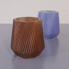 vase - finned cone v2 3d print model - Mito3D