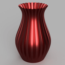 vase - flat edges art wave edge mode 3d print model - Mito3D