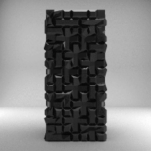 vazo - geometrik divagation sanat deco dekorasyon diy çiçek ev pot tetris 3d print model - Mito3D