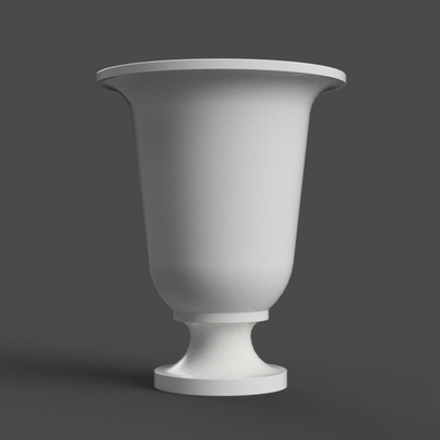 vaso plantador urna doce prato decoração decorativa mobília clássico 3d print model - Mito3D