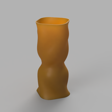 vase semi organique contour mode spiralize filet twist 3d print model - Mito3D