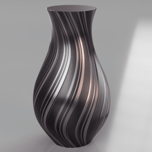 vase - treads art slot striped tread twist mode 3d print model - Mito3D