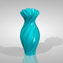 Vase vaas Glas 花瓶 병 장식 Blumenvase 3d print model - Mito3D