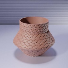 vaso 0056 intrecciato pentola fioriera 3d print model - Mito3D