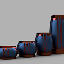 Vase 02 Gericht Teller Dekoration Kunst 3d print model - Mito3D