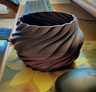 vase 029 container pot flower 3d print model - Mito3D