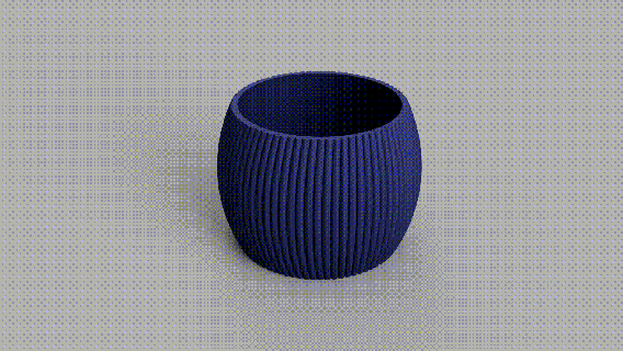 vaso 1 fioriera casa decorativo design 3d print model - Mito3D