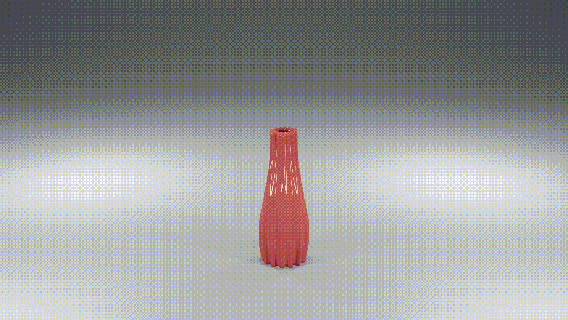 vase 2 flower filament home decor mode decoration 3d print model - Mito3D