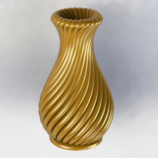 vase 3 home Haushalt twisted Blumen-vase 3D print model - Mito3D