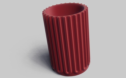 vase 3 vases 3d imprimable décoratif pot récipient 3d print model - Mito3D