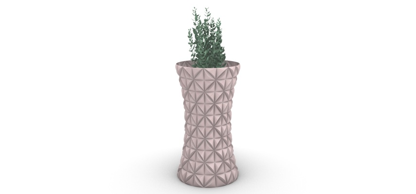 vase 3 zuhause haus dekoration architektur 3d print model - Mito3D