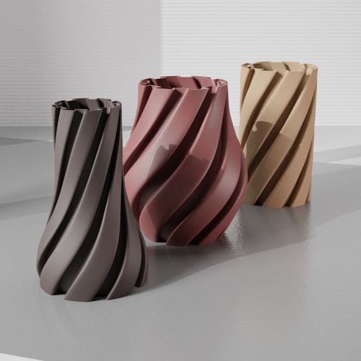 Vase 39 Band bündeln 3D print model - Mito3D