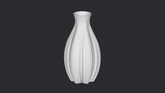 vase 571 Home glass decorative 3d print model - Mito3D