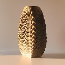 vase 68 - ripple art mode pot flower decoration 3d print model - Mito3D