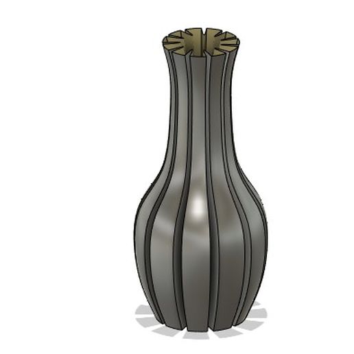 Vase 8 Zuhause Haus Blume Blumen Dekoration Blumentopf Topf 3D print model - Mito3D