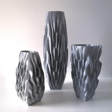 vase 93-trio Kunst Dekoration Modus Blume 3d print model - Mito3D