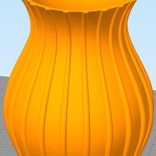 vazo Bauchig Sanat çiçek tencere mod sarmal 3d print model - Mito3D