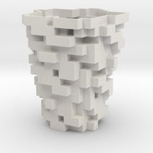 vase blocks home tumbler 3d print model - Mito3D