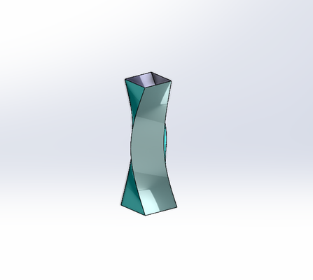 vase carr d'optique 3d print model - Mito3D