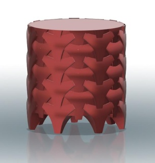 vase celtic pattern flowervase pencilholder pot 3d print model - Mito3D