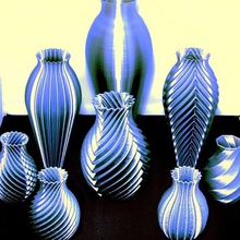 collection de vases art décor vase 3d print model - Mito3D