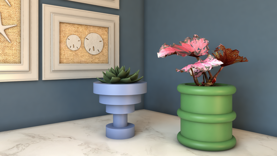 vase collection decor home 3d print model - Mito3D