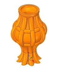vase cup vessel v29 3d-print cnc art decorative garden decor design sculpture wood carving woodcarving milling engraving decoration jug wine capacity flower urn dust 3d print model - Mito3D
