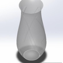 vase-Dekoration Architektur Prunkstück Innenraum vase 3d print model - Mito3D