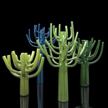 florero de diseño la arquitectura 3d moderno 3dprint plantpots interior decoración jardín baja poli 3d print model - Mito3D