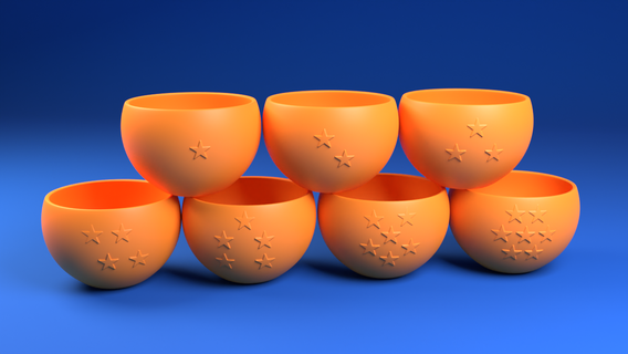 vase dragon Balle haute soulagement 3d print model - Mito3D
