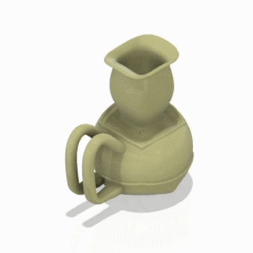vaso leste estilo copo embarcação leite creme vase310 3d print cnc moda Jin tônica leiteiro jarro país flor 3D print model - Mito3D
