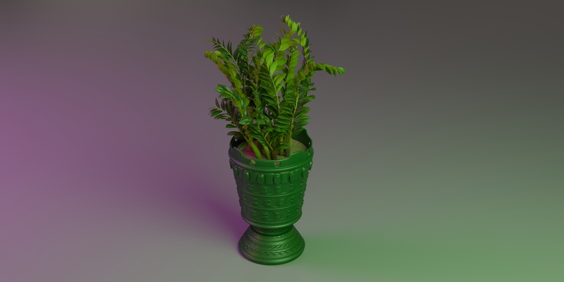 vase eda home home garden decor interior 3d model 3dprint blender stl flower pot blend decoration clay 3d print model - Mito3D