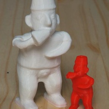 vase figurine scan test art scans replicas openscad meshmixer meshlab decorative 3d 123d catch 3d print model - Mito3D